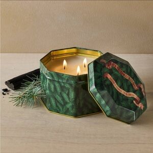 John Derian For Target Black Balsam and Charcoal 3-Wick Tin Candle